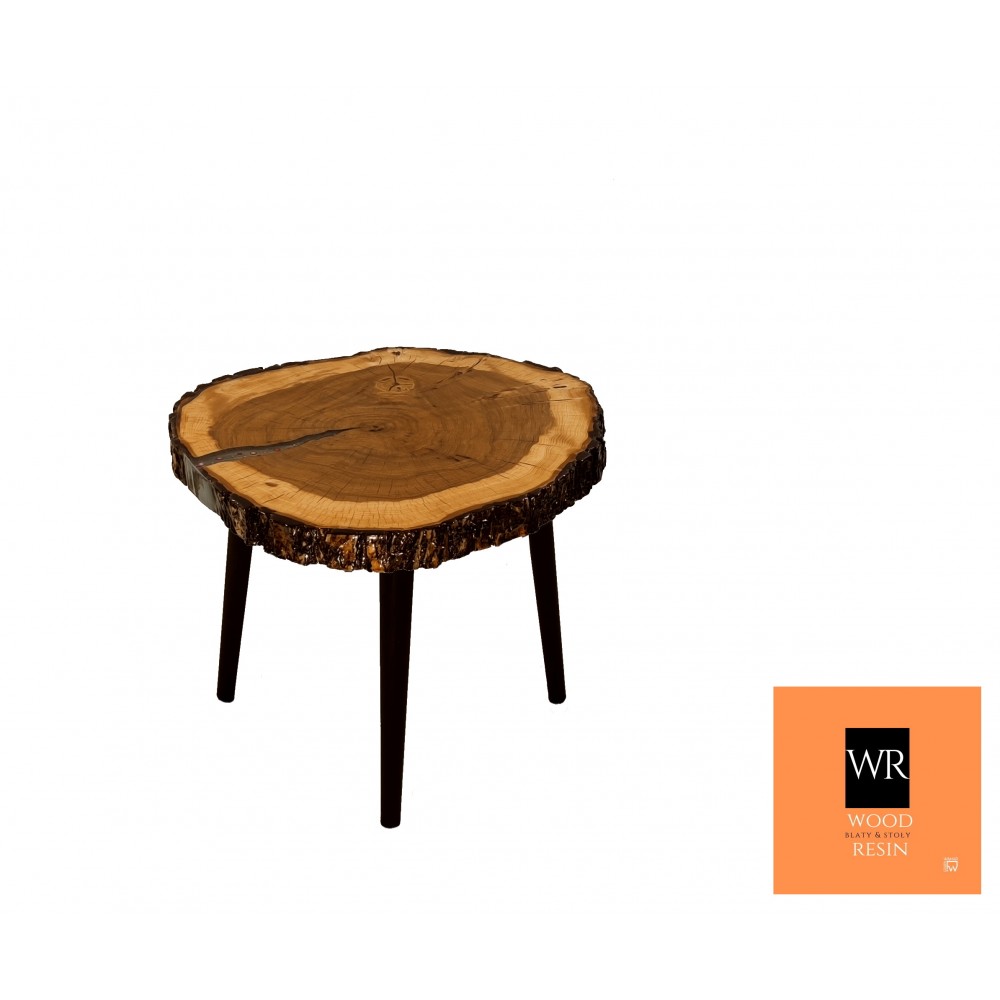 Stół żywiczny Ash Story Unikat 141402 - nogi 35 cm