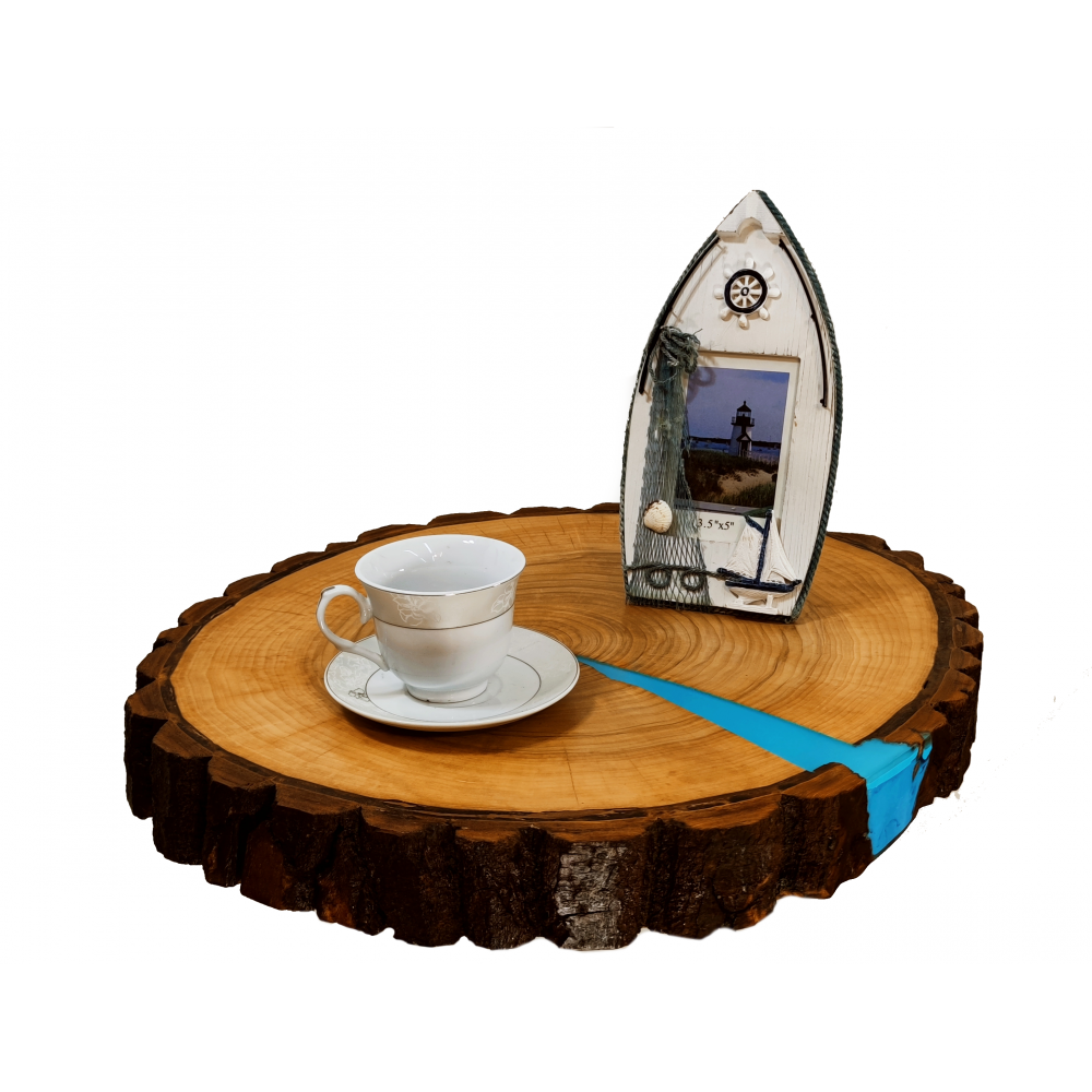 Stół żywiczny Greek Canyon Unikat 151520 - nogi 43 cm