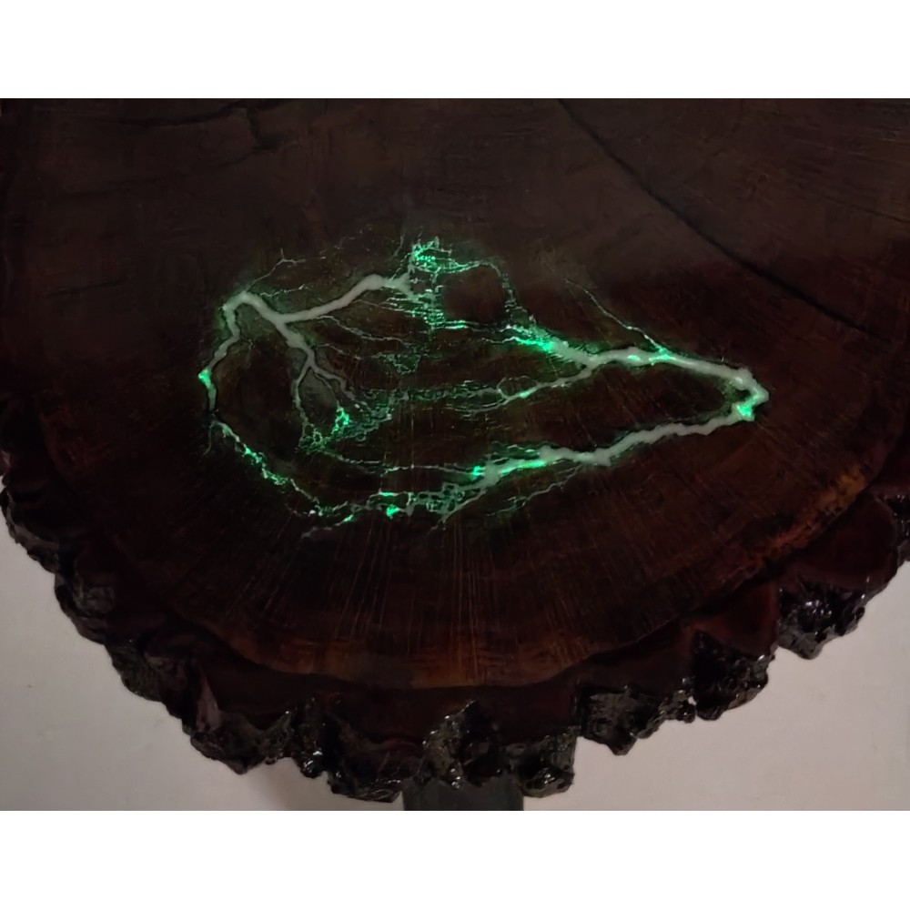 Stół żywiczny Night Lightning Unikat 155133 - nogi 50 cm