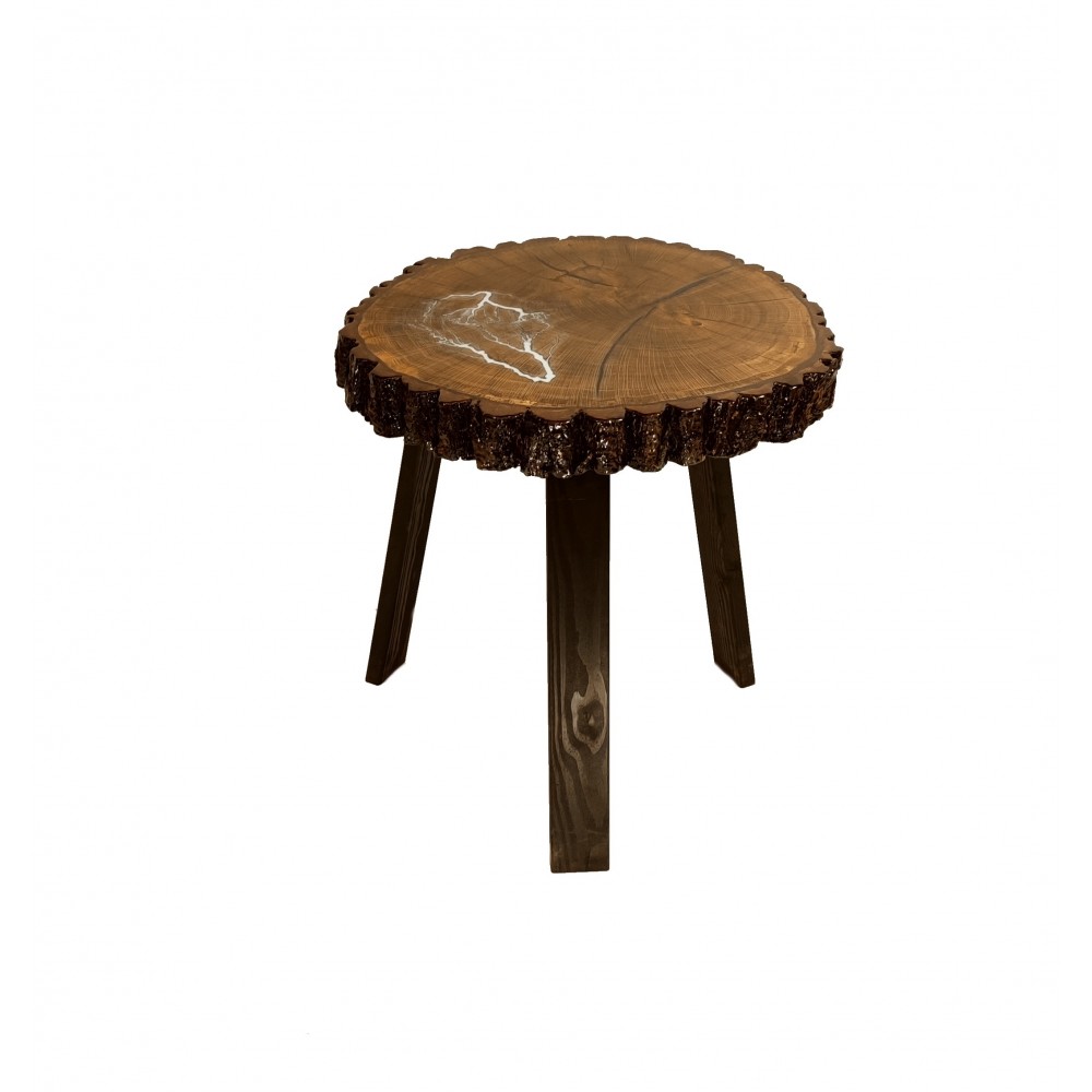 Stół żywiczny Night Lightning Unikat 155133 - nogi 50 cm