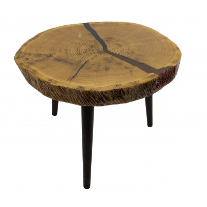 Stół żywiczny Negro-Roho Unikat 150101 - nogi 45 cm