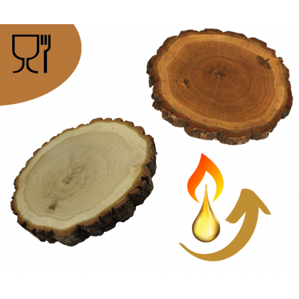 Usługa olejowania plastra drewna o średnicy 30-39 cm