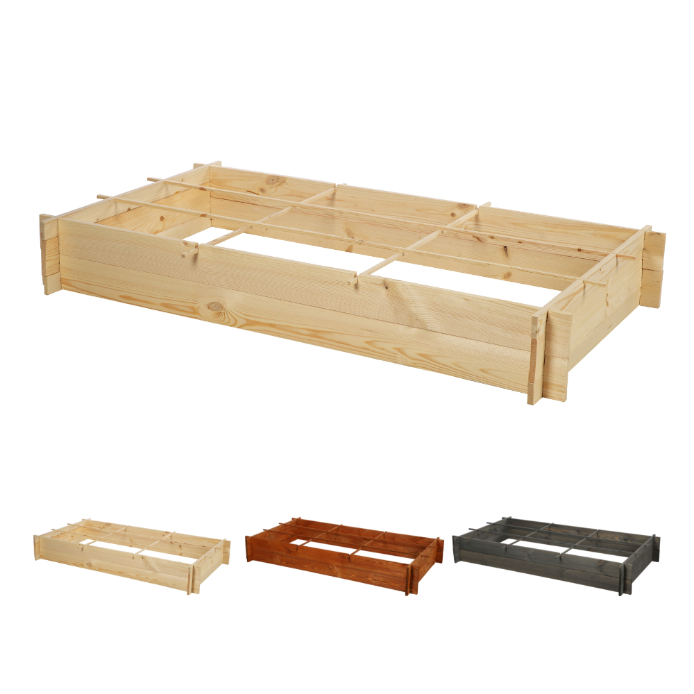 Drewniana grządka podwyższana ZP05 /80x148 cm/ Naturalna