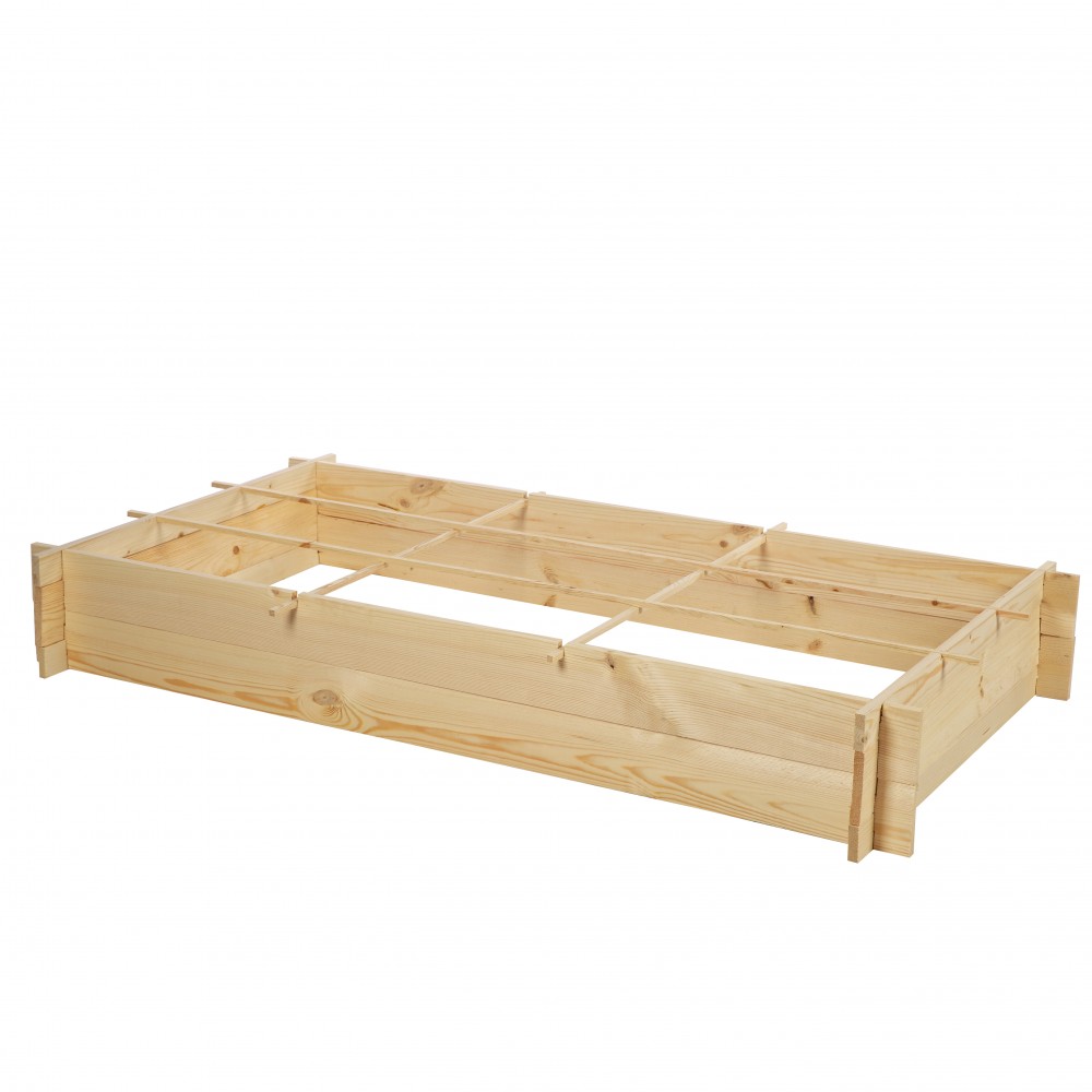 Drewniana grządka podwyższana ZP05 /80x148 cm/ Naturalna