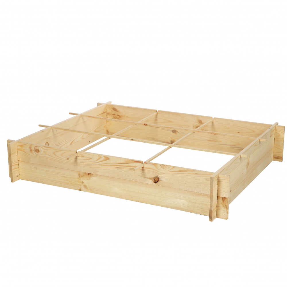 Drewniana grządka podwyższana ZP05 /100x118 cm/ Naturalna