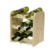 Drewniany regał na wino - RW31 /na 9 butelek/ Naturalny