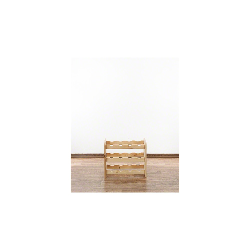 Drewniany regał na wino - RW31 /na 12 butelek/ Naturalny