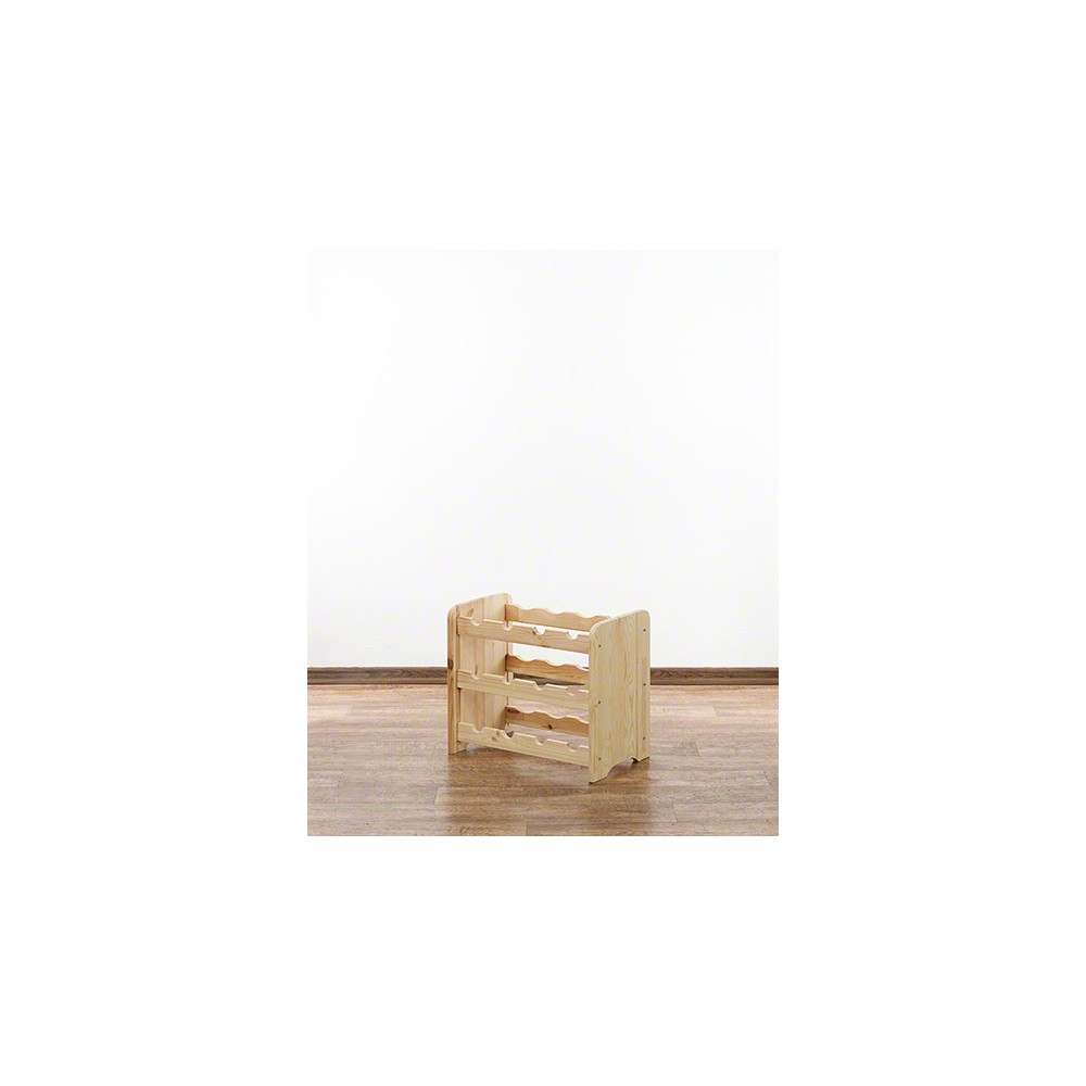 Drewniany regał na wino - RW31 /na 12 butelek/ Naturalny