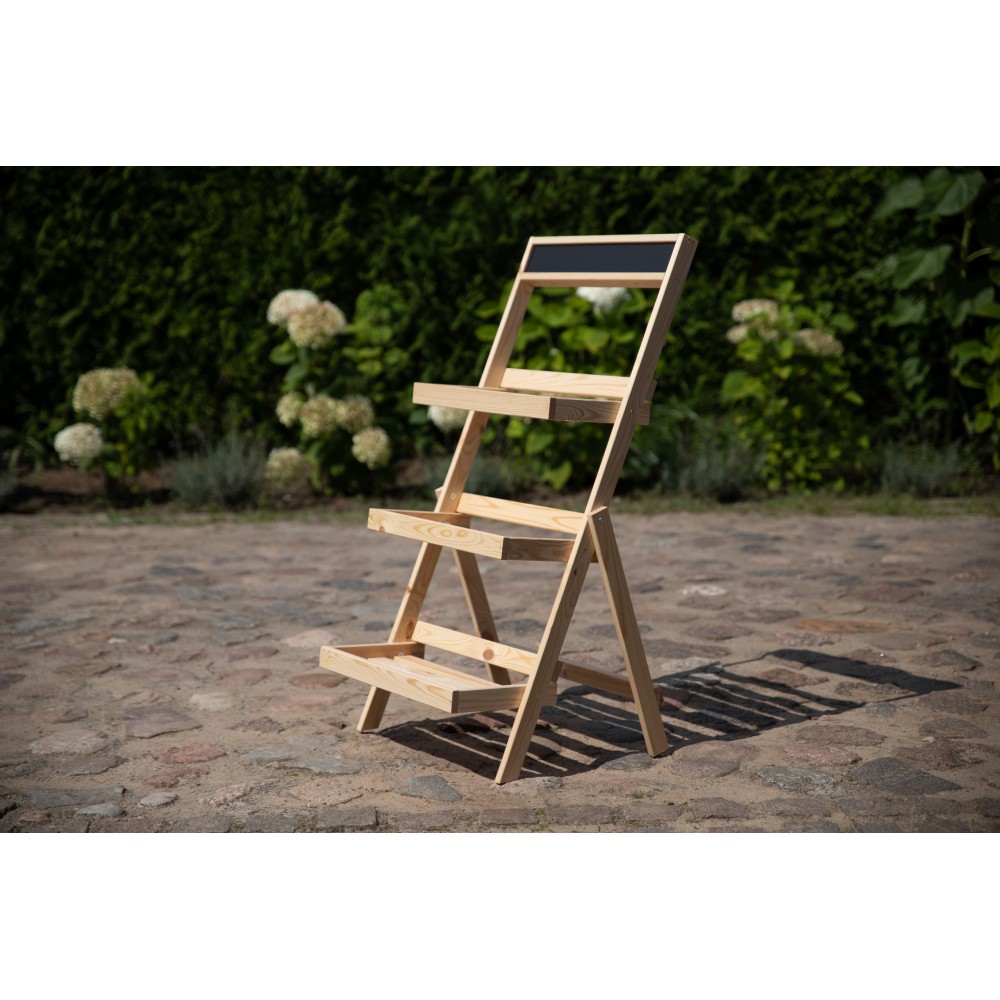 Etażerka na kwiaty /100x52x52 cm/ Drewno Naturalne