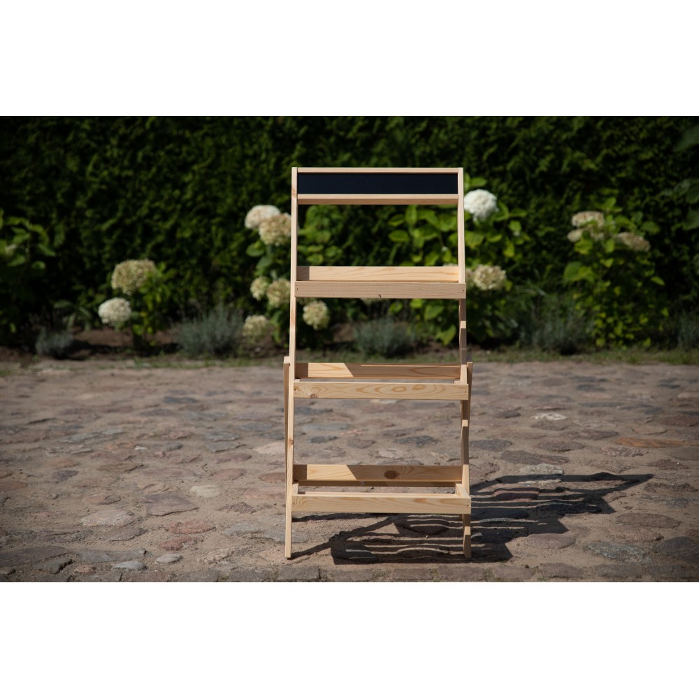 Etażerka na kwiaty /100x52x52 cm/ Drewno Naturalne