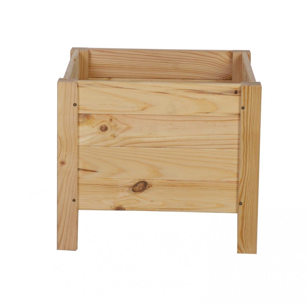 Drewniana donica RD-DNC /34x40x40cm/ Naturalna