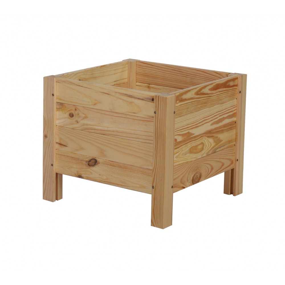 Drewniana donica RD-DNC /34x40x40cm/ Naturalna