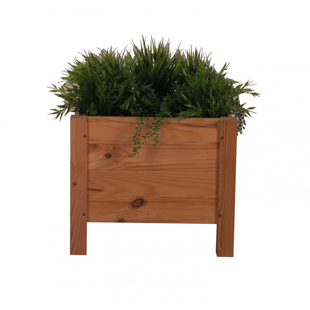 Drewniana donica RD-DNC /34x40x40cm/ Brązowa