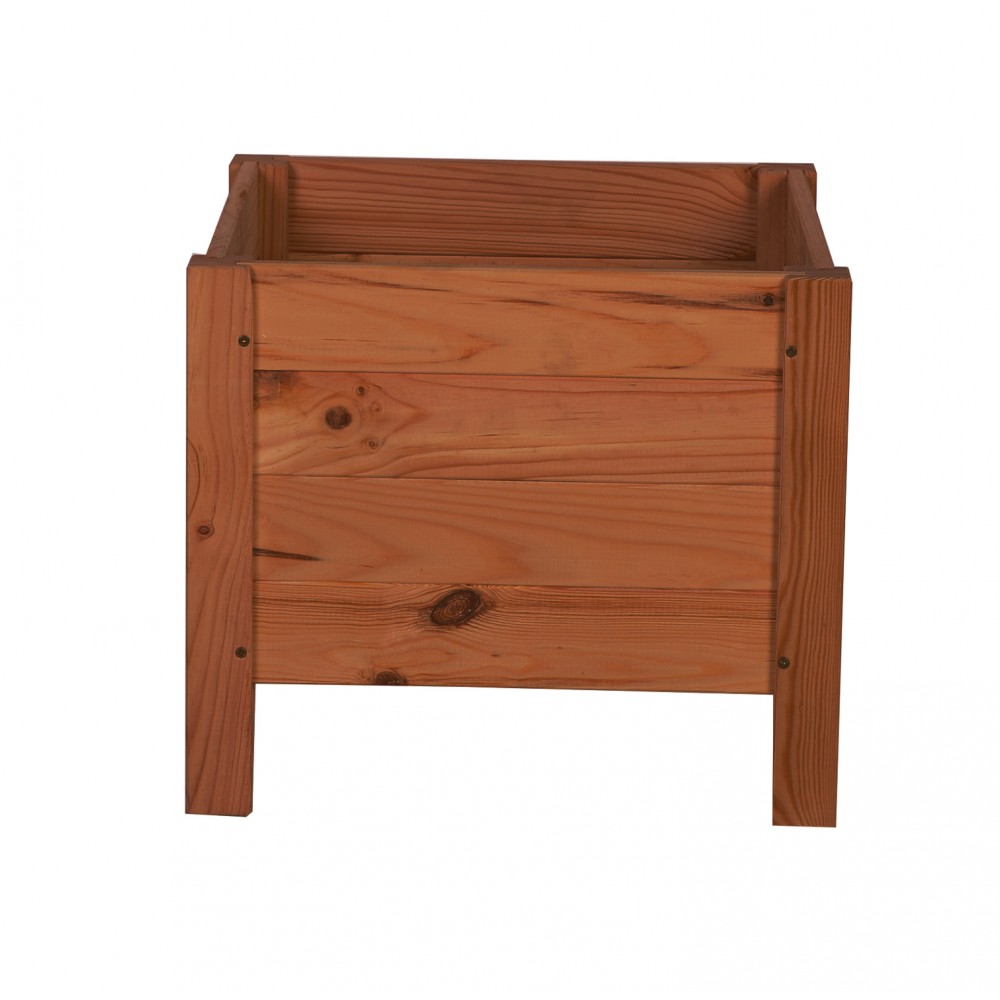 Drewniana donica RD-DNC /34x40x40cm/ Brązowa