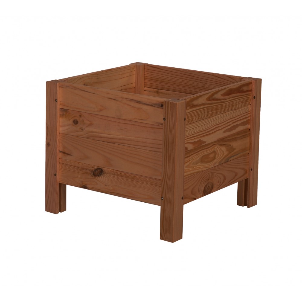 Drewniana donica RD-DNC /34x40x40cm/ Brązowa