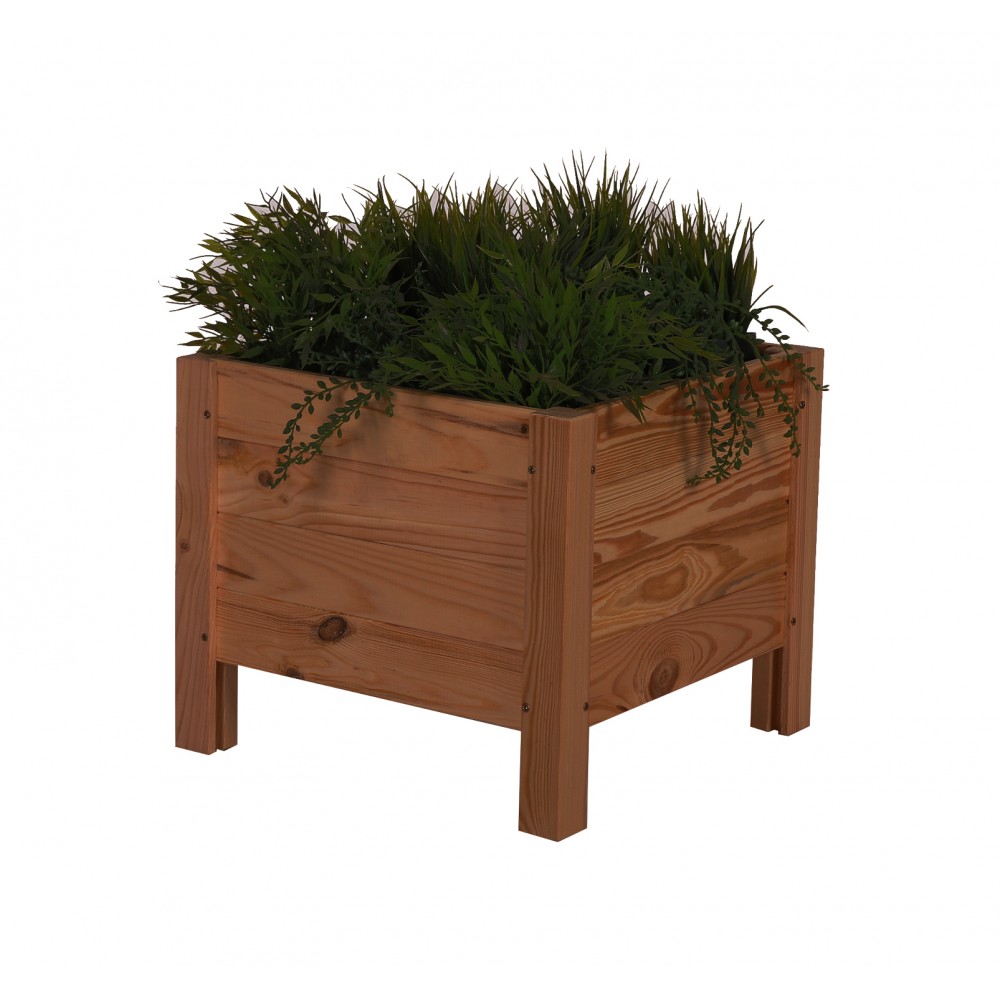 Drewniana donica RD-DNC /34x40x40cm/ Brązowa