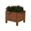 Drewniana donica RD-DNC /34x40x40cm/ Brązowa
