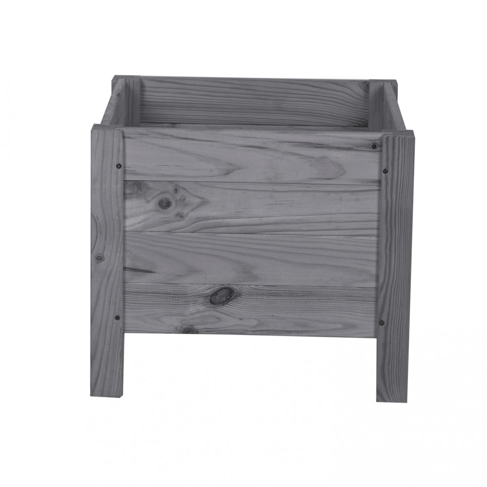 Drewniana donica RD-DNC /34x40x40cm/ Szara