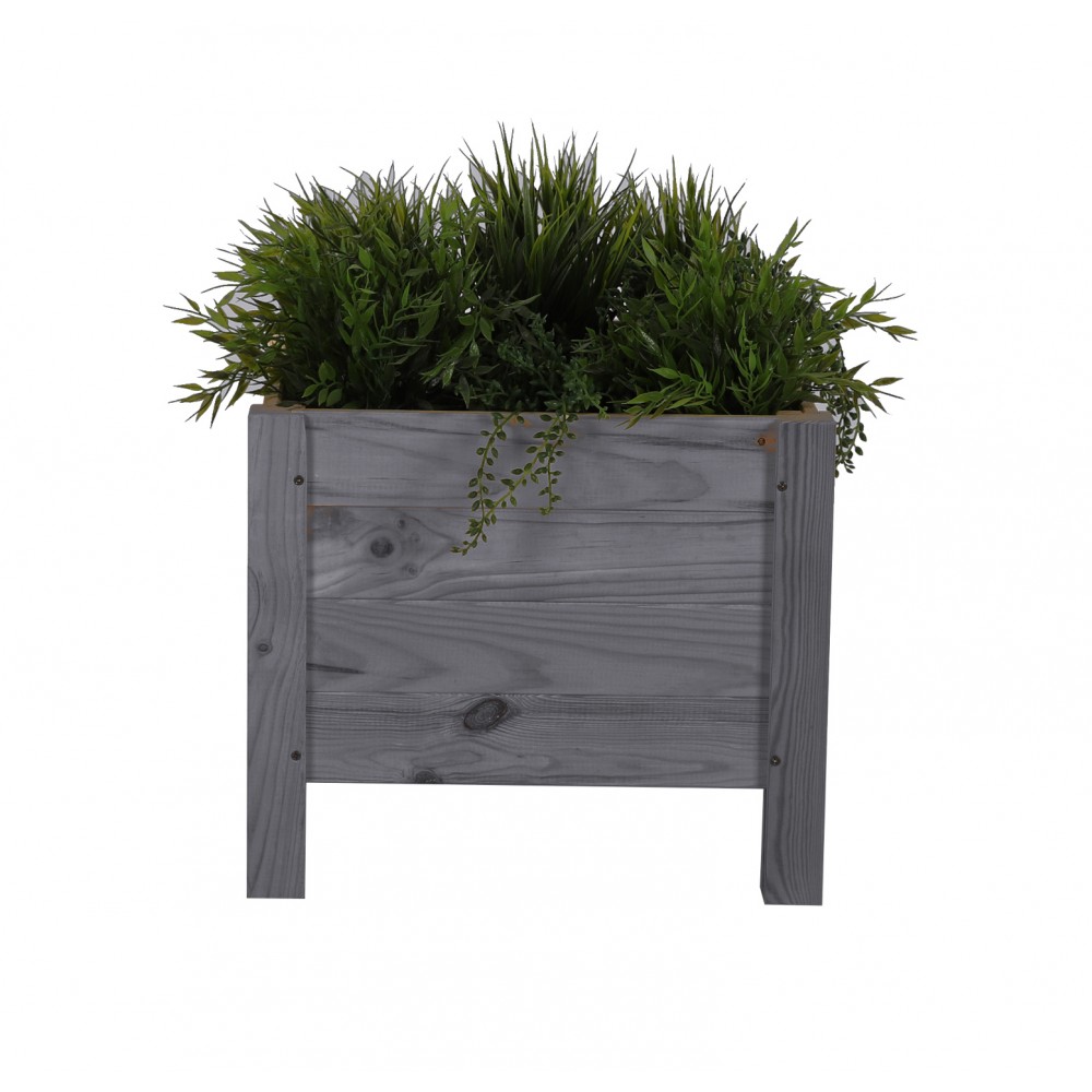 Drewniana donica RD-DNC /34x40x40cm/ Szara