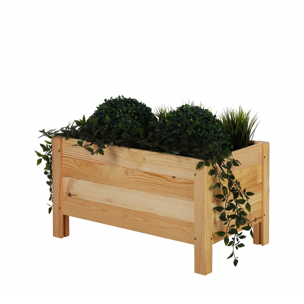 Drewniana donica RD-DNC /34x60x40cm/ Naturalna