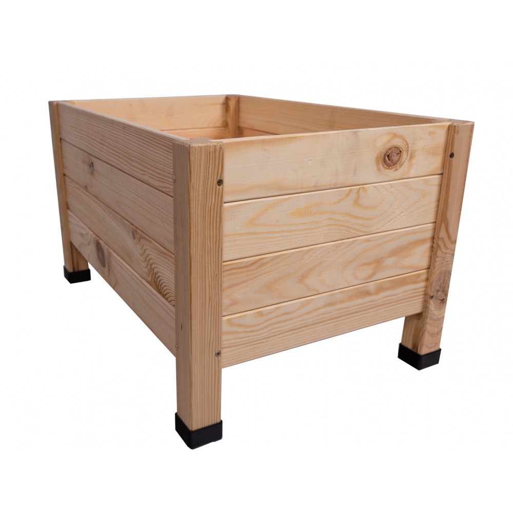 Drewniana donica RD-DNC /34x60x40cm/ Naturalna