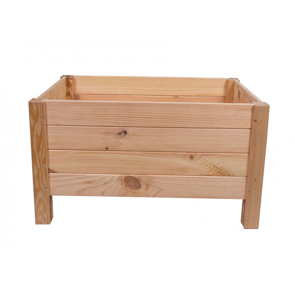 Drewniana donica RD-DNC /34x60x40cm/ Naturalna