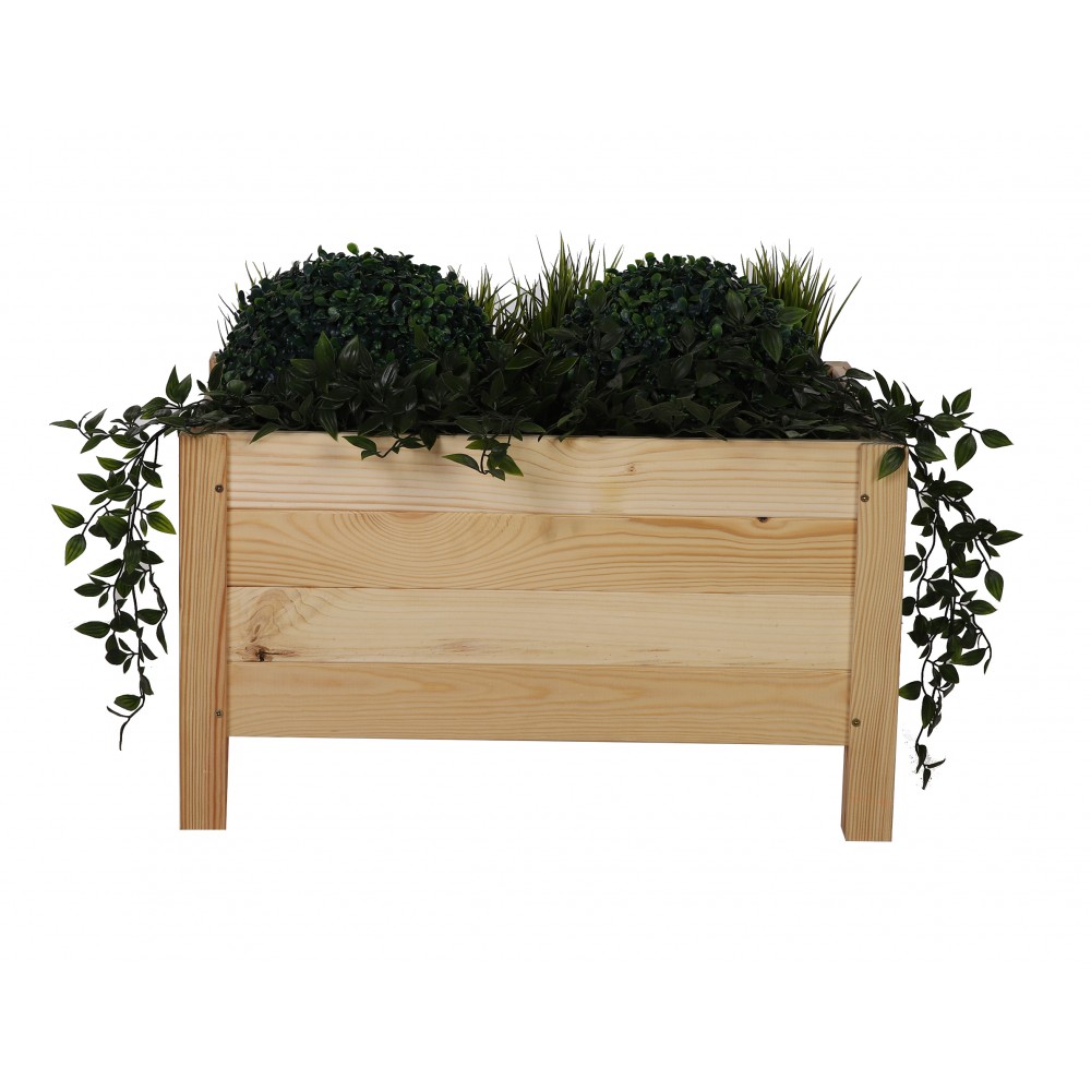 Drewniana donica RD-DNC /34x60x40cm/ Naturalna