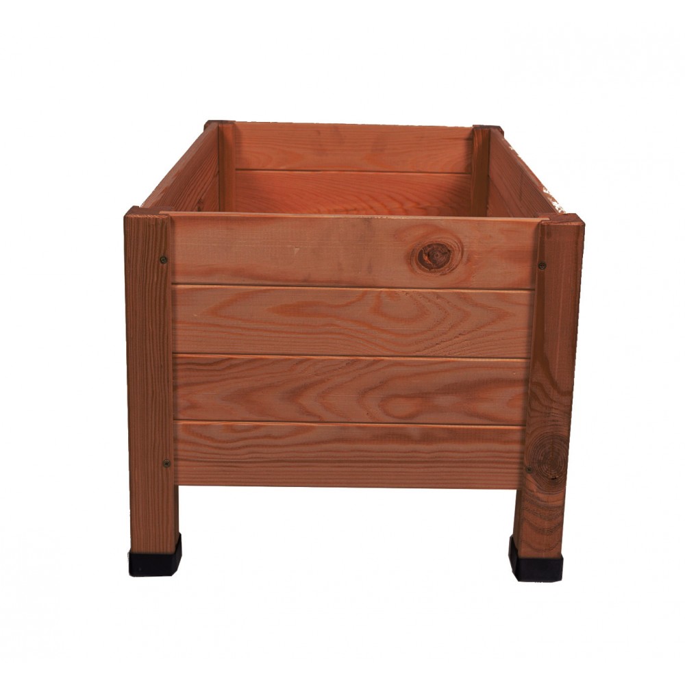 Drewniana donica RD-DNC /34x60x40cm/ Brązowa