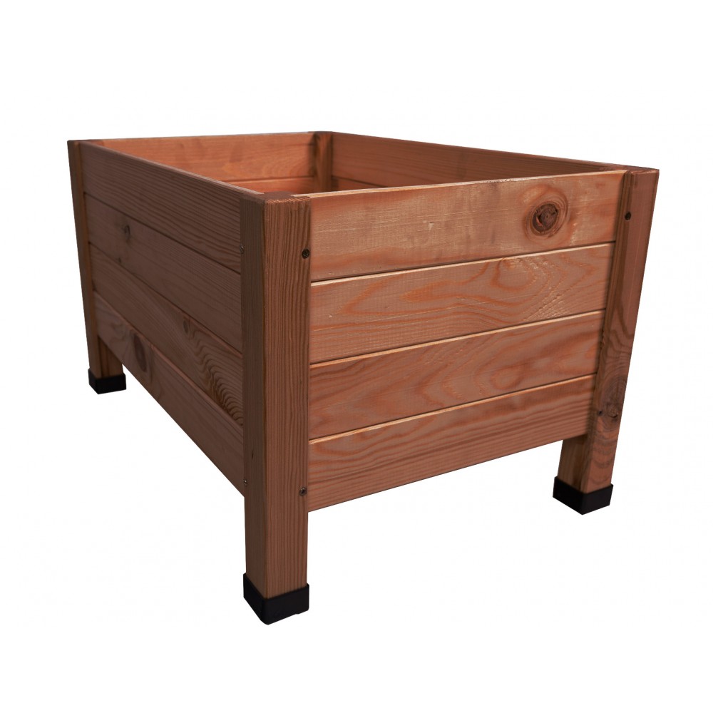 Drewniana donica RD-DNC /34x60x40cm/ Brązowa