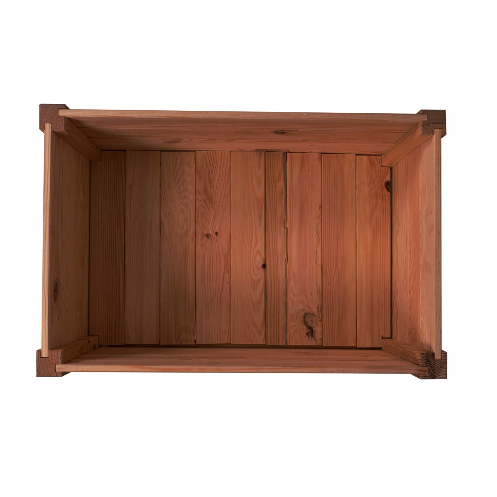 Drewniana donica RD-DNC /34x60x40cm/ Brązowa