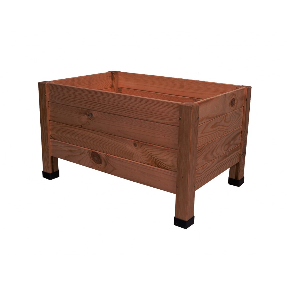 Drewniana donica RD-DNC /34x60x40cm/ Brązowa