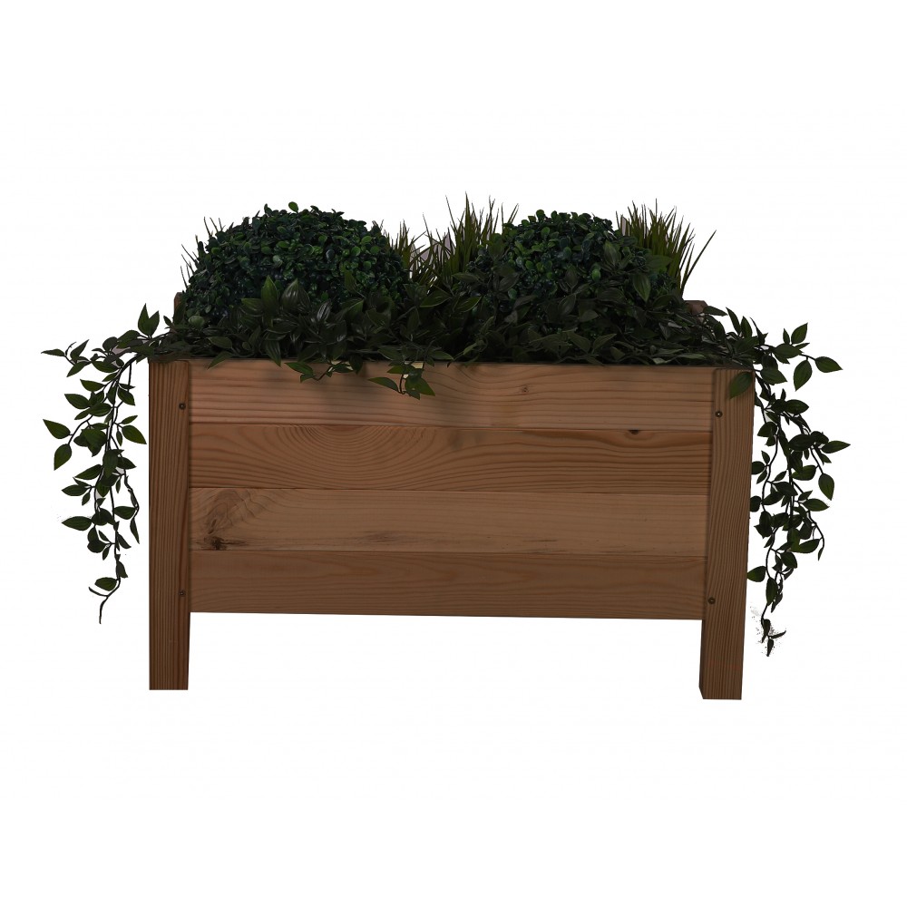 Drewniana donica RD-DNC /34x60x40cm/ Brązowa