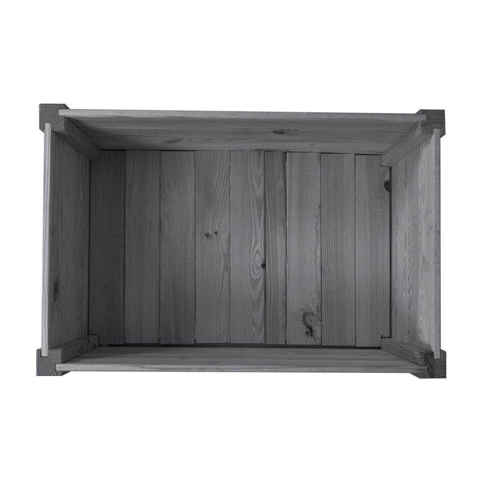 Drewniana donica RD-DNC /34x60x40cm/ Szara