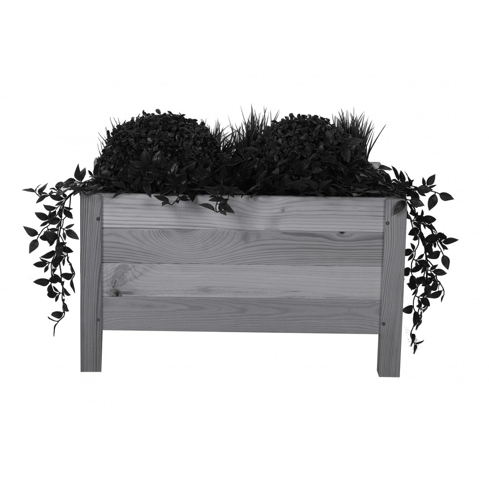 Drewniana donica RD-DNC /34x60x40cm/ Szara