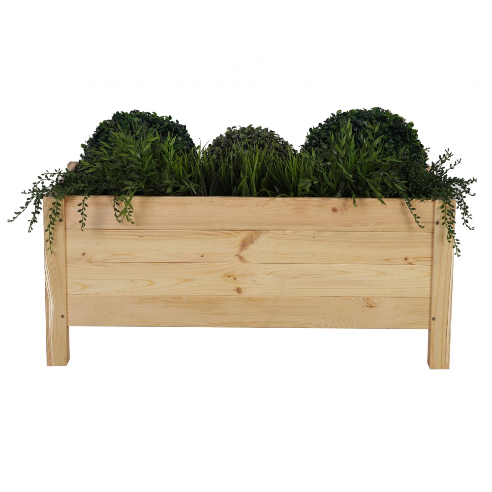 Drewniana donica RD-DNC /34x80x40cm/ Naturalna