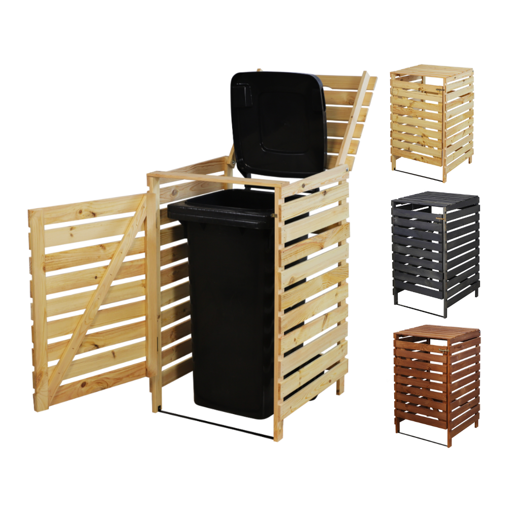 Pojedyncza obudowa na kosze OBK 1x120L Naturalna