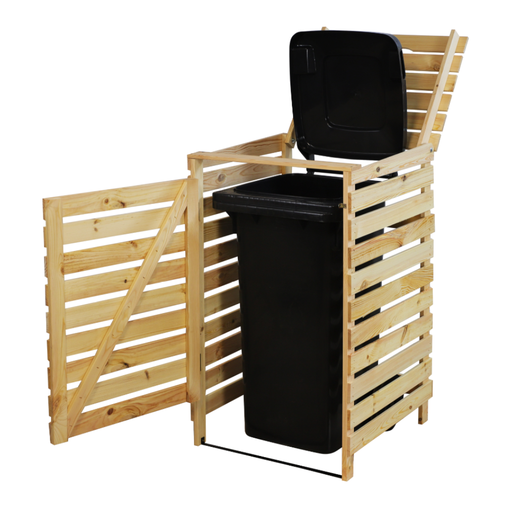 Pojedyncza obudowa na kosze OBK 1x120L Naturalna