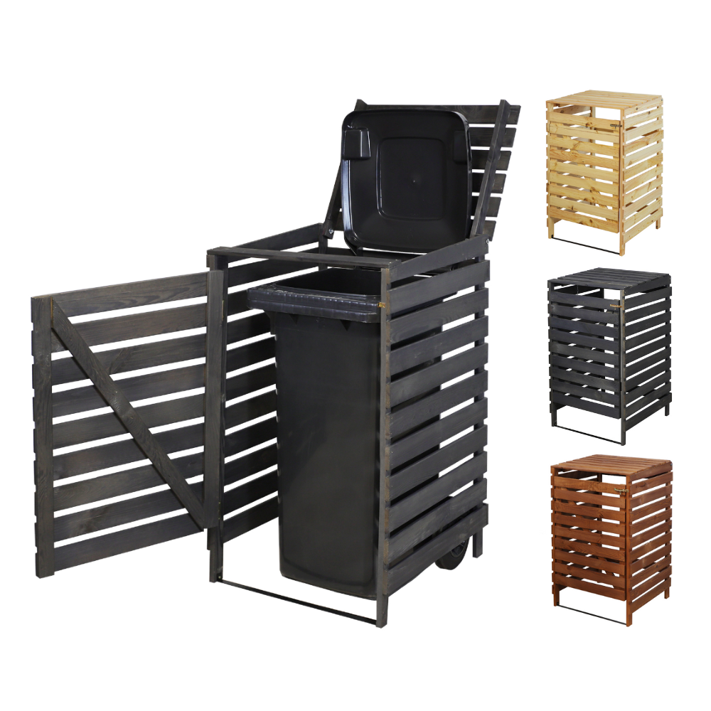 Pojedyncza obudowa na kosze OBK 1x120L Antracytowa