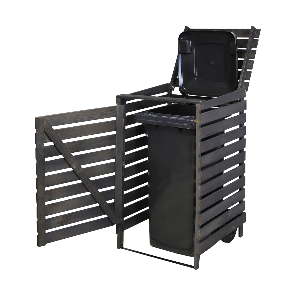 Pojedyncza obudowa na kosze OBK 1x120L Antracytowa