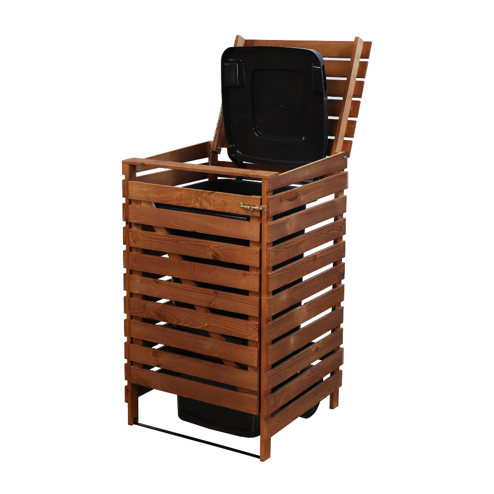 Pojedyncza obudowa na kosze OBK 1x120L Brązowa