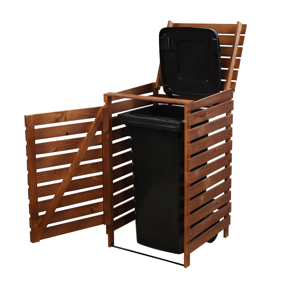 Pojedyncza obudowa na kosze OBK 1x120L Brązowa