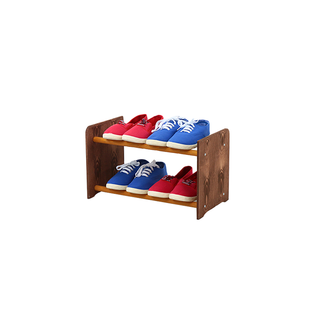 2-półkowy regał na obuwie RBS /szer.45 cm/ Brąz-Olcha