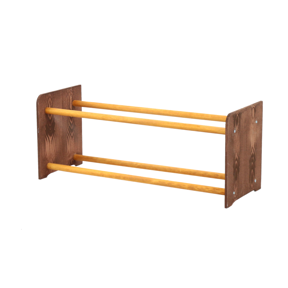 2-półkowy regał na obuwie RBS /szer.65 cm/ Brąz-Olcha