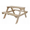 Stół piknikowy dla dzieci z ławką SPD/79cm - Naturalny