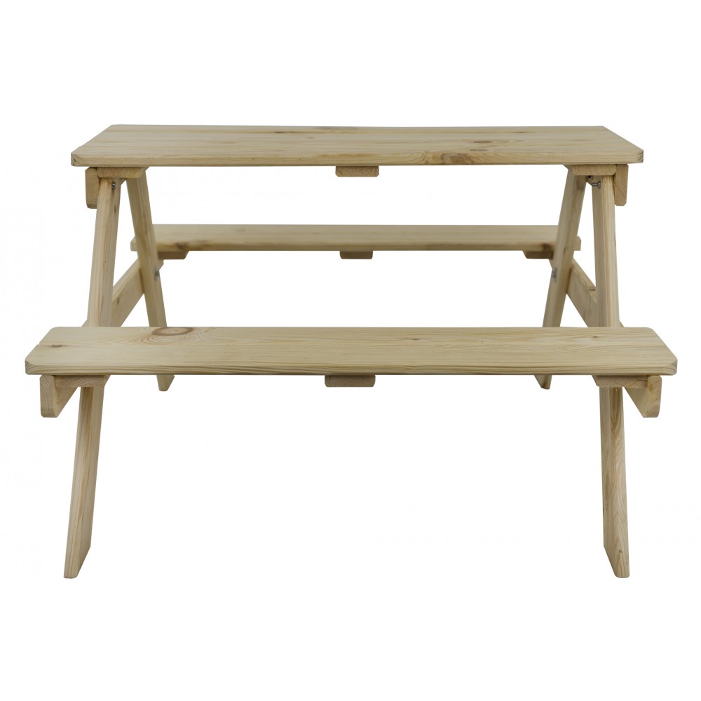 Stół piknikowy dla dzieci z ławką SPD/79cm - Naturalny