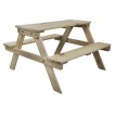 Stół piknikowy dla dzieci z ławką SPD/79cm - Naturalny