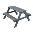 Stół piknikowy dla dzieci z ławką SPD/79cm - Szary