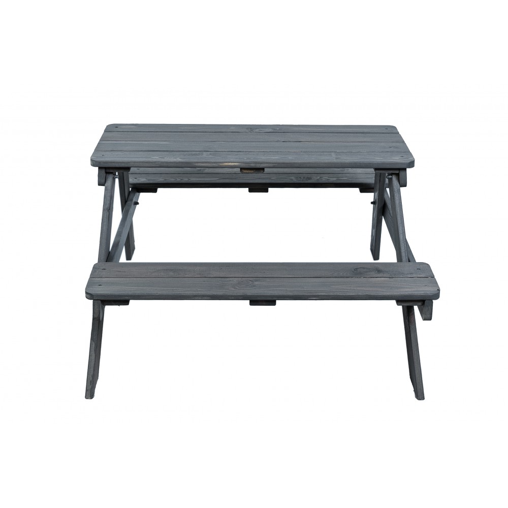 Stół piknikowy dla dzieci z ławką SPD/79cm - Szary