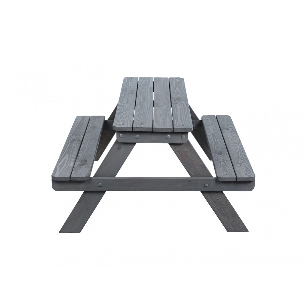 Stół piknikowy dla dzieci z ławką SPD/79cm - Szary