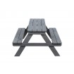 Stół piknikowy dla dzieci z ławką SPD/79cm - Szary